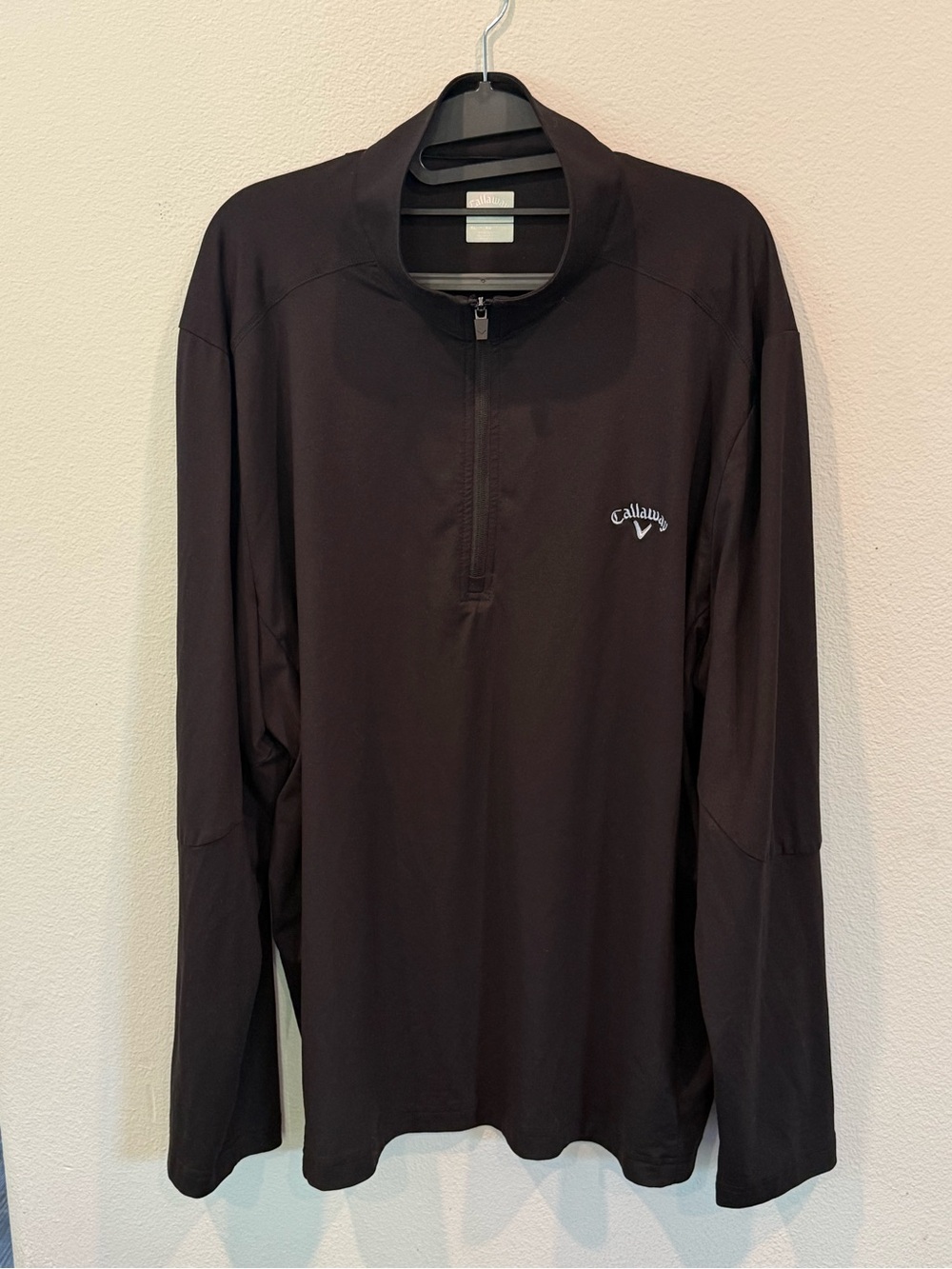 Callaway Men’s Golf Shirt Size XL 1/4 Zip Long Sleeve Black